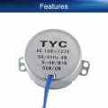 Heyiarbeit Synchronous Synchron Motor 50-60hz Ac 110v 5-6rpm Electric Cw Ccw Tyc-50 4w Horizontal Hole Shaft For Hand-made