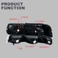G-plus Headlights Compatible With 1999-2002 Chevy Silverado 2000-2006 Suburban Tahoe Headlamp Driver Side Passenger Clear Lens
