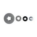 Push Nut Assortments 16 Pieces Black Standard Speed Fasteners Alloy Steel Plastic Alx-pau-rb-961-345-cl360a50 