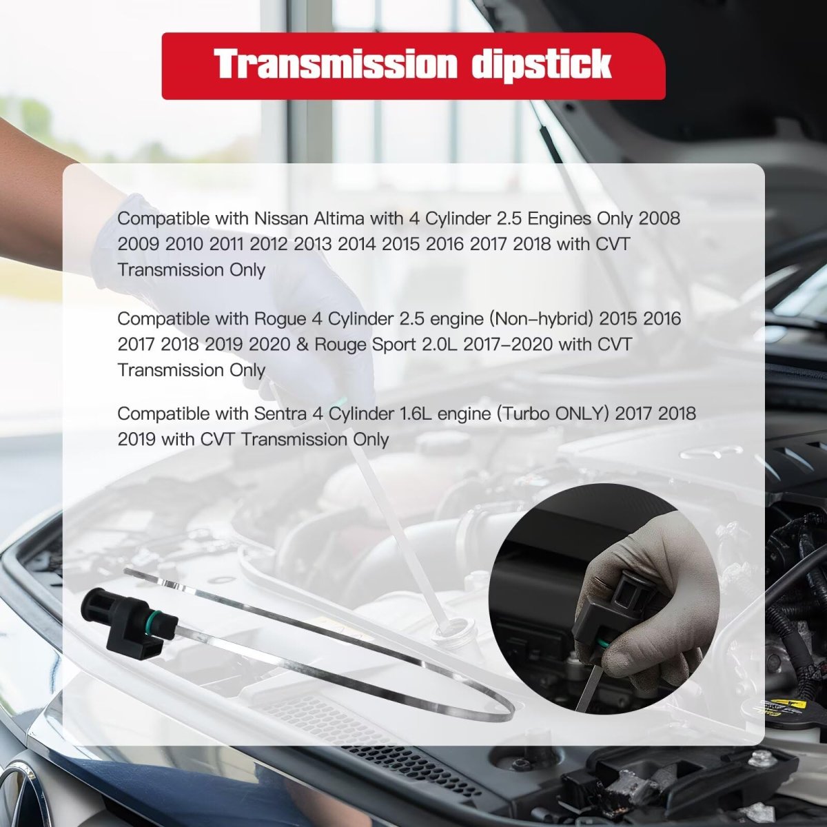 Upgrade Transmission Dipstick 31086-ja00a 31086-ja000 Fluid Oil Atf Level Indicator Dip Gauge For Rouge Sport 2 0l 2017-2020