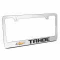 Ipick Image For Chevrolet Tahoe In 3d Mirror Chrome Metal License Plate Frame