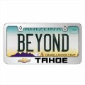 Ipick Image For Chevrolet Tahoe In 3d Mirror Chrome Metal License Plate Frame