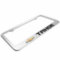 Ipick Image For Chevrolet Tahoe In 3d Mirror Chrome Metal License Plate Frame