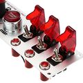 12v Car Race Engine Start Button Ignition Switch Panel 3 Group Combination Toggle With Red Led And Relay For Racing Diy