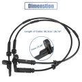 2pcs Abs Wheel Speed Sensor Rear Left Right 34526869293 Replacement For Bmw X3 2011-2017 X4 2015-2018