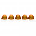 Ford 99-15 Superduty 5-piece Set Amber Cab Roof Light Lenses Only Xenon Bulbs 