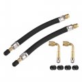 1 Set Tire Valve Extension 2pcs 6 69 Inflator Adaptor With Brass 90 Degree Stem 