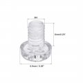 Uxcell M4x6mm Plastic Screws Pc Transparent Acrylic Phillips Cross Pan Hand Tighten Screw 50pcs