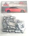 7 16 Chrome Spline Drive Tuner Lug Nuts Small Diameter Wheel Locks With Key 16-20 Thread Size 24 