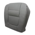 Passenger Seat Bottom Microfiber Leather Cover Gray Perforated For Ford F250 F350 F450 F550 2001 Fits Power And Heated Seats 