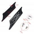 Httmt- Saddlebag Latch Cover Compatible With H-d Touring 1993-2013 Black Engraved Flame Billet