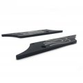 Httmt- Saddlebag Latch Cover Compatible With H-d Touring 1993-2013 Black Engraved Flame Billet