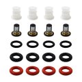 4pcs Fj488 Fuel Injector Service Repair Kits For 2002-2005 Honda Civic Si Hatchback 2-door 2 0l 1998cc 122cu In L4 Gas Dohc