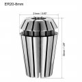 Uxcell Er20 Spring Collet 8mm Chuck For Cnc Milling Lathe Tool