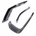 Right Front Bumper Upper Chrome Trim Molding Strip 3 Pieces Kit Replacement For Mitsubishi Outlander 2016-2019 Mi1047103