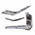 Right Front Bumper Upper Chrome Trim Molding Strip 3 Pieces Kit Replacement For Mitsubishi Outlander 2016-2019 Mi1047103