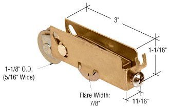 C R Laurence D1908 Crl 1-1 8 Steel Ball Bearing Roller With 11 16 Wide Housing For Merzon Doors