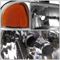 Auto Dynasty Black Housing Amber Corner Headlight With Bumper Lamps Tool Kit For Gmc Sierra 1500 Yukon Xl Denali 01-07 