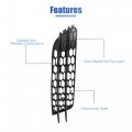 X Autohaux Pair Front Fog Light Mesh Grille Honeycomb Type Grill Cover For Audi A6 C7 2012-2015 4g0807682 4g0807681