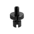 1 Pcs M8 Brake Clutch Cable Line Adjuster Screw Adjusting Bolt With Slotted For Motorcycle Bike Scooter Aluminum Alloy Black 
