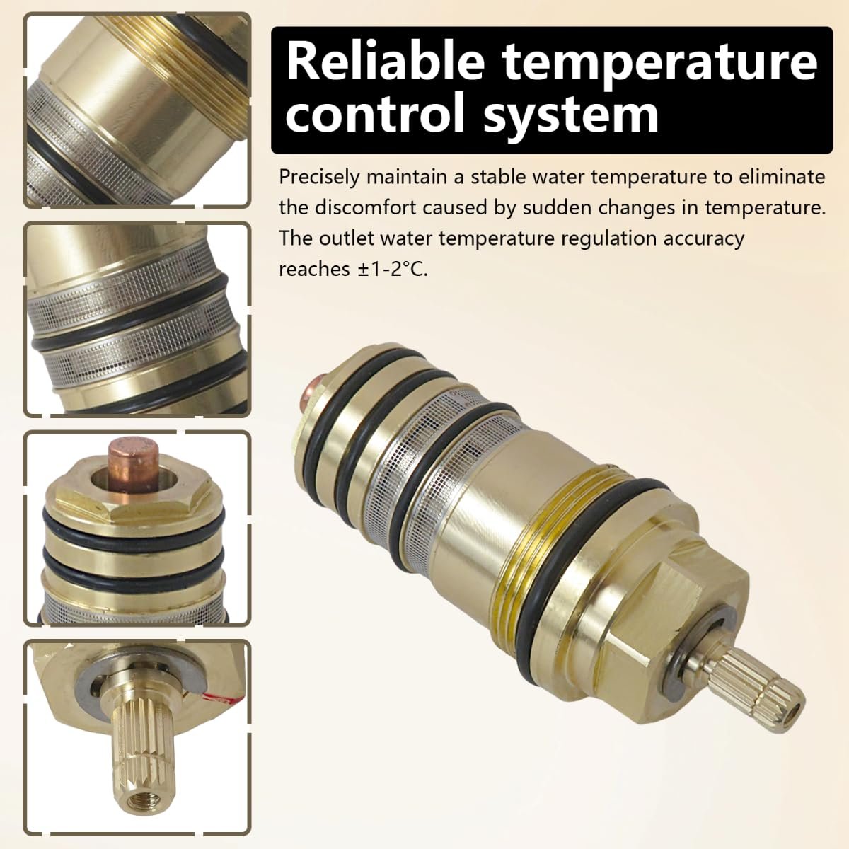 Brass Thermostatic Cartridge 94282000 3 4 A Replacement For Thermobalance Ecostat 2 Or Hole Tub Fillers