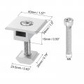 Uxcell 6pcs Solar Panel Middle Clamp 35mm Aluminum Center Clamps Pv Rail Mounting System Install Hardware Silver