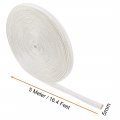 Insulation Braid Sleeving 16 4ft-5mm High Temp Fiberglass Sleeve White