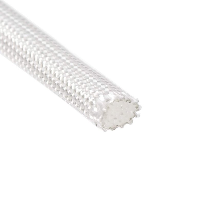 Insulation Braid Sleeving 16 4ft-5mm High Temp Fiberglass Sleeve White