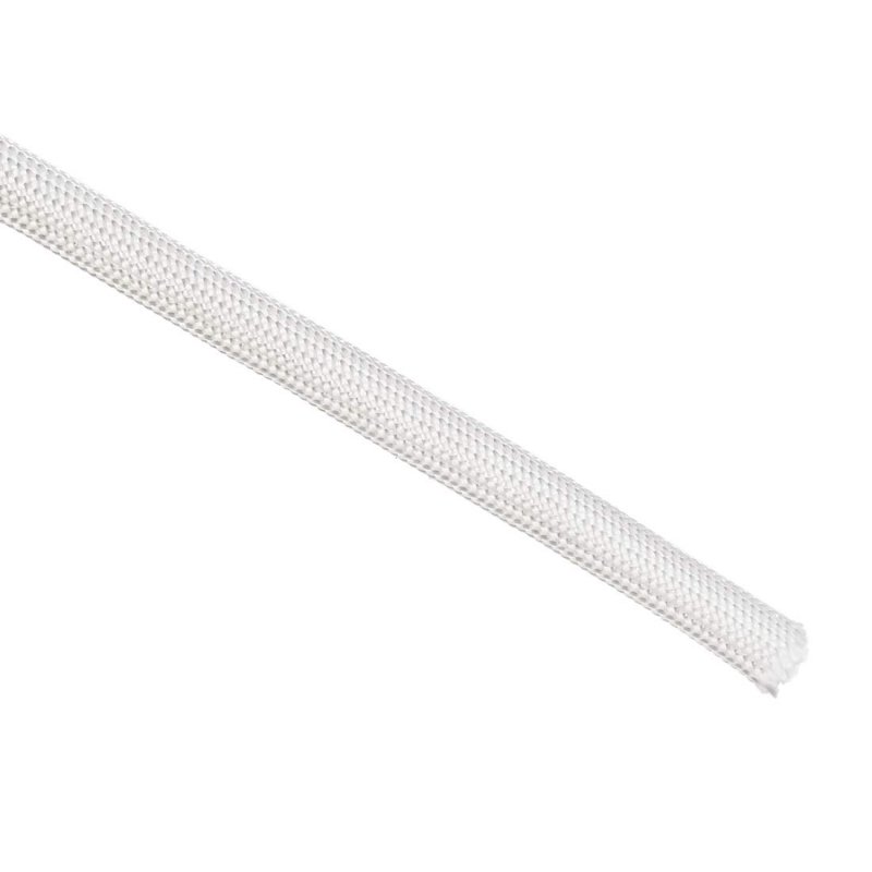 Insulation Braid Sleeving 16 4ft-5mm High Temp Fiberglass Sleeve White