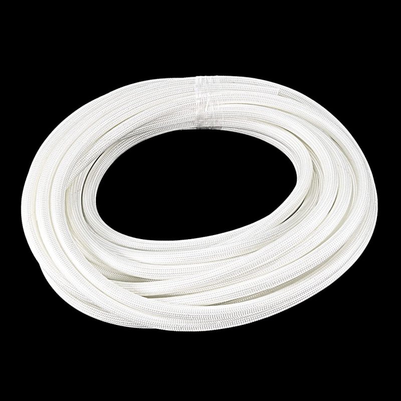 Insulation Braid Sleeving 16 4ft-5mm High Temp Fiberglass Sleeve White