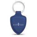 Lincoln Black Label Blue Shield-shape Style Genuine Leather Key Chain Official Licensed