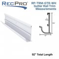 Recpro Rv Rain Gutter Trim Black Or White Color Options 92 Length Aluminum 2 Pieces