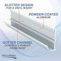 Recpro Rv Rain Gutter Trim Black Or White Color Options 92 Length Aluminum 2 Pieces