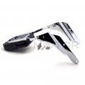Chrome Skull Backrest Sissy Bar With Pad For Honda Magna Vf250 1995 2006 And Vf750 1994 2003 Steel Construction 17 In Height 