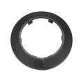 Pipe Cover Decoration 75mm Pp Plastic Escutcheon Water Drain Line Black 10pcs