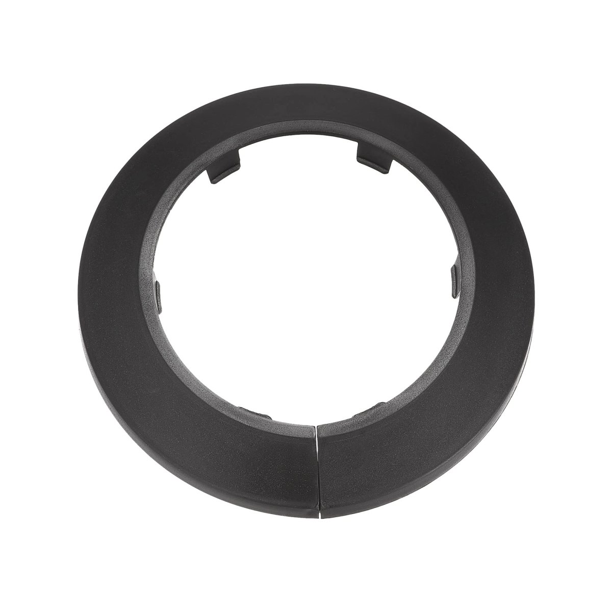 Pipe Cover Decoration 75mm Pp Plastic Escutcheon Water Drain Line Black 10pcs