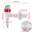 Uxcell Red And Blue Water Cooler Faucet Plastic Dispenser Clean Spigot Fits Adaptor Hot Cold Tap Replacements 2pcs