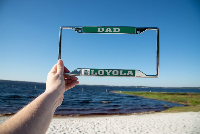 Loyola Maryland University Metal License Plate Frame For Car Officially Licensed Dad Style Universal Fit 12 25 In X 6 Zinc