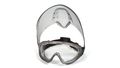 Direct Indirect-gray Frame Clear Anti-fog Lens Woth Faceshield Attachment