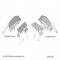 Polaris Snowmobile Melamine Panel Foam Side Right Upper Genuine Oem Part Qty 1