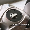 Autobahn88 Motorcycle Fuel Tank Cap Keyless Quick Lock Release Compatible With Kawasaki Z125 Pro 2016-2019 Blade Style