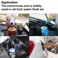 X Autohaux 4pcs An4 Straight And 2pcs 90 Degree Swivel Hose End Fitting Adapter For Braided Fuel Black