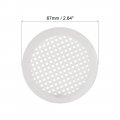 Uxcell Round Mesh Hole Air Vents Plastic Vent White Cover 58mm Dia 3mm Height For Cupboard Shoebox 30pcs