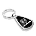 Ram Black Dome Chrome Metal Teardrop Keychain Official Licensed 2 125 In X 1 25 Modern Style Accessory