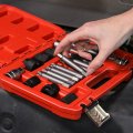 Abn Alternator Pulley Service Decoupler 18-piece Insert Bit Socket Set Tool Kit A Car Removal Decoupling Puller