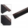 Uxcell Door Bottom Sweep Brown H-shape Aluminum Alloy Holder W 2-inch Black Pp Silicone Soft Brush 1000mm X 72mm Approx 39