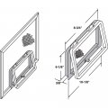 Prime-line Pl 14698 Wicket 6-1 In X 10-1 8 Gray Plastic Single Pack