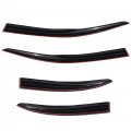 Gxywady 4pc Vent Window Visors Rain Guard Replacement For Mitsubishi Lancer 2008 2009 2010 2011 2012 2013 2014 2015 2016 2017