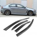 Gxywady 4pc Vent Window Visors Rain Guard Replacement For Mitsubishi Lancer 2008 2009 2010 2011 2012 2013 2014 2015 2016 2017