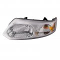 Headlightsdepot Chrome Housing Halogen Headlight For Saturn Ion 2003-2007 Includes Left Driver Side Headlamp 